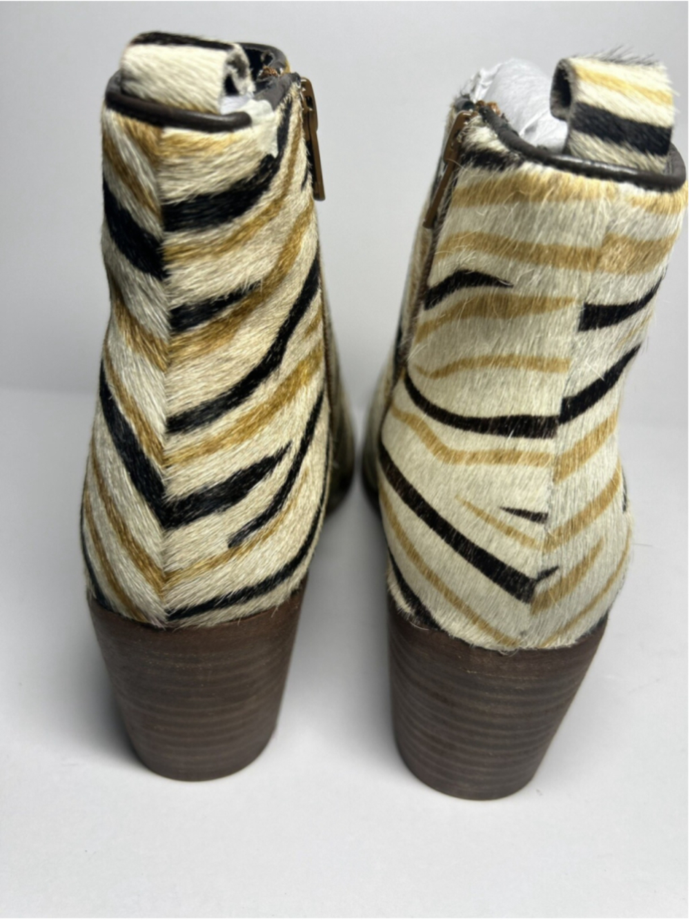Band Of Gypsies Boots Rodeo Multi Zebra Cow-hair Leather Size 7.5 - Picture 4 of 8